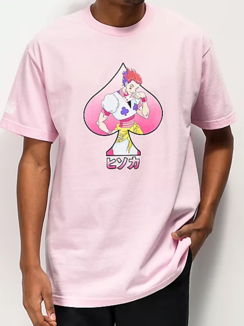 NEW Hypland × Hunter x Hunter Hisoka Pink T-Shirt 2XL